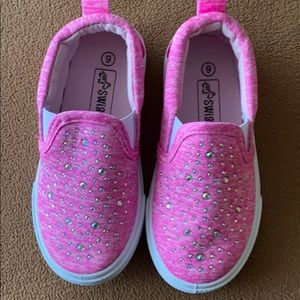 Swiggles brand new PINK/white sparkles shoes